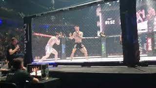 FAME MMA 13 PONCZEK VS MALCZYŃSKI CAŁA WALKA PIERWSZY RZĄD [upl. by Asilej]