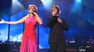 Celine Dion amp Josh Groban  The Preyerlive lyrics [upl. by Cavanagh]