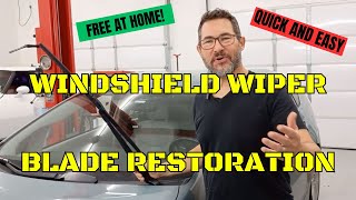 Windshield wiper blade restoration free fast and easy [upl. by Araes]