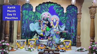 Day 15 Kartik Month Mauritius  Iskcon Temple Phoenix [upl. by Rebna260]