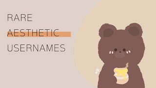 RARE AESTHETIC USERNAMES  with bella  part 46 [upl. by Liagiba]