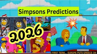 Simpsons Predictions Unveiling 2026 [upl. by Carlina]