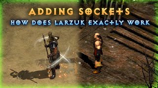 How Does Larzuk Exactly Work How to Add Sockets to Items  Diablo 2 Resurrected [upl. by Weidar748]