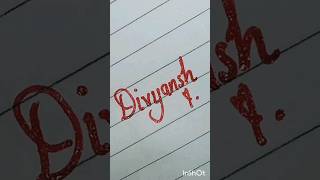 DIVYANSH NAME🫶youtubeshorts art viralshorts [upl. by Yevre]