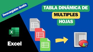 Crea una tabla dinámica a partir de varias hojas en Excel [upl. by Stacee]