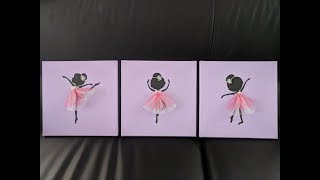 Dancing Ballerinas Painting set  Room 3D Wall Art [upl. by Hsemar947]