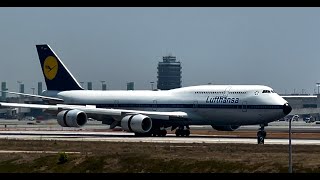 Lufthansa Retro Livery Boeing 747830 – LAX July 11 2024 [upl. by Hepza117]