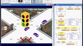 EJERCICIO 2  CONTROL DE TRAFICO USANDO 6 LUCES EN LOGIXPRO OPCION I [upl. by Tahmosh387]