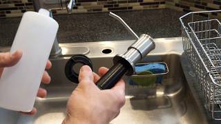 HOW TO INSTALL A SOAP DISPENSER  SOAP DISPENSER INSTALL AND REVIEW [upl. by Durning]