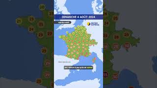 Météo du Dimanche 4 au Mardi 6 Août 2024 [upl. by Viva]