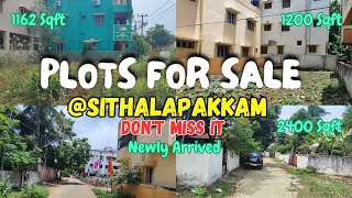 Plots for sale at SithalapakkamPlot Sale At ChennaiCMDA Approved Property Newly Arrived Property [upl. by Enelie]