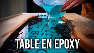 Jai fabriqué une RIVERTABLE  DIY  Table en résine Epoxy  Bois [upl. by Thirzi55]