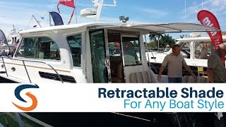 SureShade Retractable Sunshade for Any Boat Brand [upl. by Rothwell]