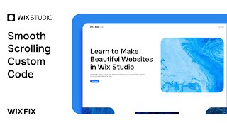 Smooth Scroll in Wix Studio  Wix Fix [upl. by Faubert553]
