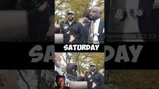 SPEAKERS CORNER  CHRISTIAN REFUSES TO DEBATE MUSLIM speakerscorner speakerscorner [upl. by Relyks]