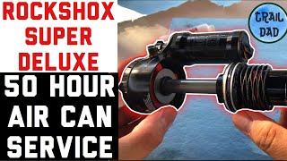 RockShox Super Deluxe 50 Hour Air Can Service [upl. by Adorne]