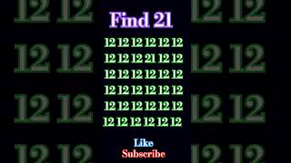 Find 21 in number 12 riddels maths puzzle queddle canyouanswer mathematicspuzzles mathspuzzle [upl. by Gauntlett]