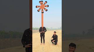 Two Brothers Long Head Helicopter Mode Flying Yarr Tera Hero Khalnayak Hogya shorts mmmrazz funny [upl. by Dygert]