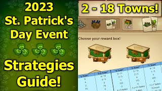 Forge of Empires 2023 St Patricks Day Event Strategies Guide From 2 to 18 Towns for Druid Hut [upl. by Lytle]