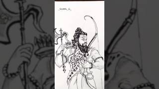 lord parashuram  Parashuram  Parashuram drawing  Parashurama  theme of parasuram [upl. by Azarcon]