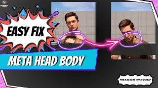 UE5 Fix Metahuman Head Body Issue [upl. by Anivid]