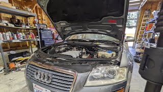 How to Jump Start a 2007 Audi A8L without trunk [upl. by Helena]