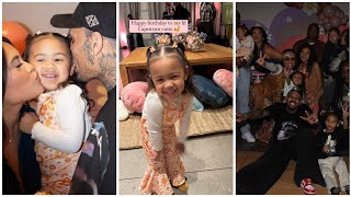 Chris Brown and his baby mamas reunite for their daughters BIRTHDAY Party [upl. by Aznerol977]