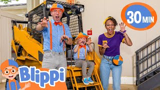 Blippi and Meekahs Excavator Playdate with Levi Educational Videos for Kids [upl. by Dnalel]