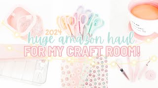 HUGE Amazon Craft Room Haul  Run To Amazon Crafters [upl. by Tippets]