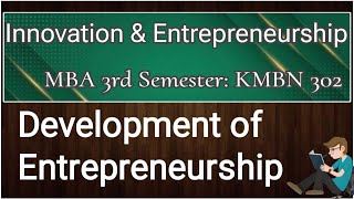 Entrepreneurship Development Evaluation Evaluation of Entrepreneurship History of Entrepreneurship [upl. by Herzel]