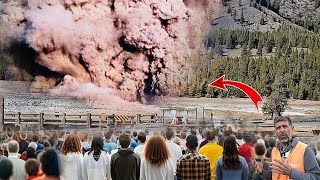 Terrifying today 2nd Geyser Explosion In Yellowstone Park Threatens Millions Of Visitors Nov 2024 [upl. by Ellerol]