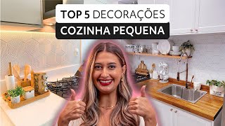 ✅ TOP 5 DECORAÇÕES para COZINHA PEQUENA [upl. by Sonya]