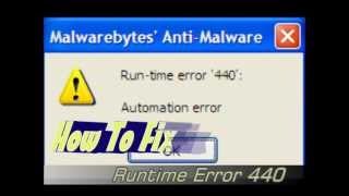 Runtime Error 440 Fix [upl. by Dric424]