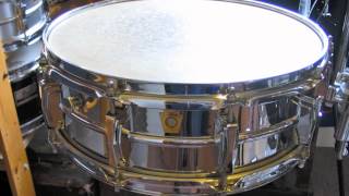 Ludwig Supraphonic vs Drouyn S100 alloy snare drum soundcheck [upl. by Enieledam]