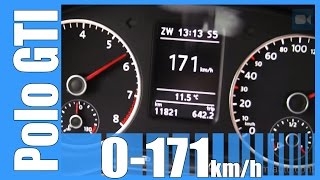 VW Polo GTI 14 TSI 0171 kmh DSG NICE Acceleration Beschleunigung Test [upl. by Capone73]