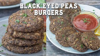 Black Eyed Peas Burgers  Gluten Free Veggie Burgers  Cook With Charla [upl. by Kannry]