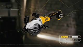 DeWalt DCS571 18v XR Brushless 115mm Compact Mini Circular Saw [upl. by Prochora]