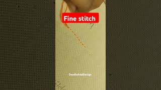 Easy Fine Stitch Tutorial For Beginner ytstudio doodleanddesign trending [upl. by Fowler167]