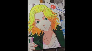 Drawing Sano Manjiromikey short video Tokyo Revengers drawing [upl. by Ayal811]