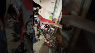 Yoshimura RS9 first start on Trevors 2021 CRF250r [upl. by Mason]