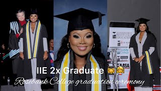 Graduation vlog👩‍🎓👩‍🏫 2x Graduate IIE Rosebank College 14 June 2024  delayed Vlog [upl. by Aihsoek]