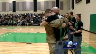 Upstate dad returns home from Afghanistan surprises sons [upl. by Hammad]