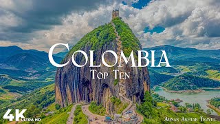 Top 10 Places To Visit In Colombia  Travel Video [upl. by Nitsua]