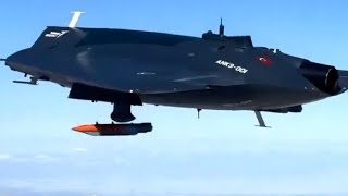 Turkish Aerospace Industries Anka3 drone dropping bombs courtesy of Turkish aerospace [upl. by Doll324]