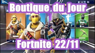 Fortnite  La boutique du jour 22 Novembre [upl. by Mercier588]