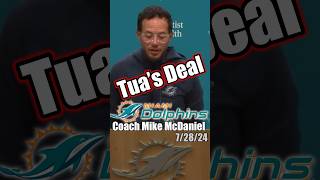 Coach Mike McDaniel on Tua Tagovailoa Deal Miami Dolphins Football Interview shorts [upl. by Levin]