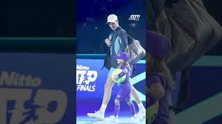 La piccola Francesca scopre che accompagnerà Jannik Sinner in campo alle ATP Finals 2024 🦊❤️🥲 [upl. by Ecilef]