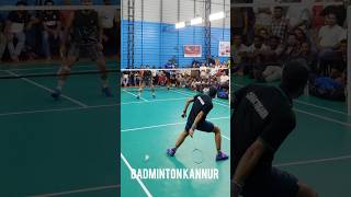 Backhand amp Forehand smash at the same time 🔥🤯🥵 shorts badminton backhand no [upl. by Urissa88]