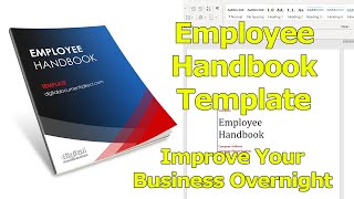 Easy Employee Handbook Template in MS Word  Update Fast [upl. by Aylmar828]