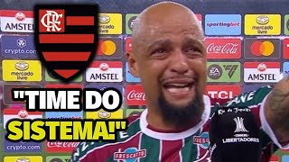 TIME DO SISTEMA Felipe Melo provocou após Fluminense 0x2 Flamengo [upl. by Terrijo392]